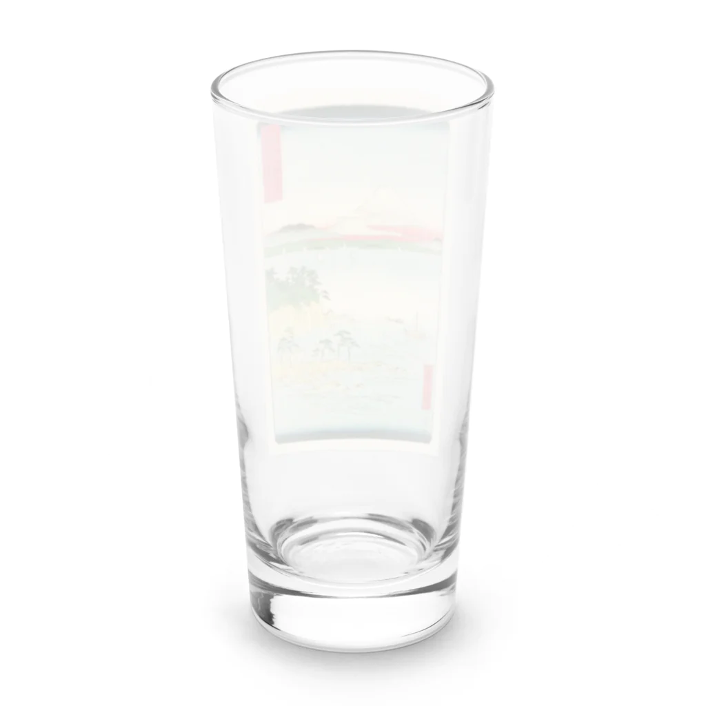 浮世絵屋の広重「冨二三十六景⑰　相州三浦之海上 」歌川広重の浮世絵 Long Sized Water Glass :back