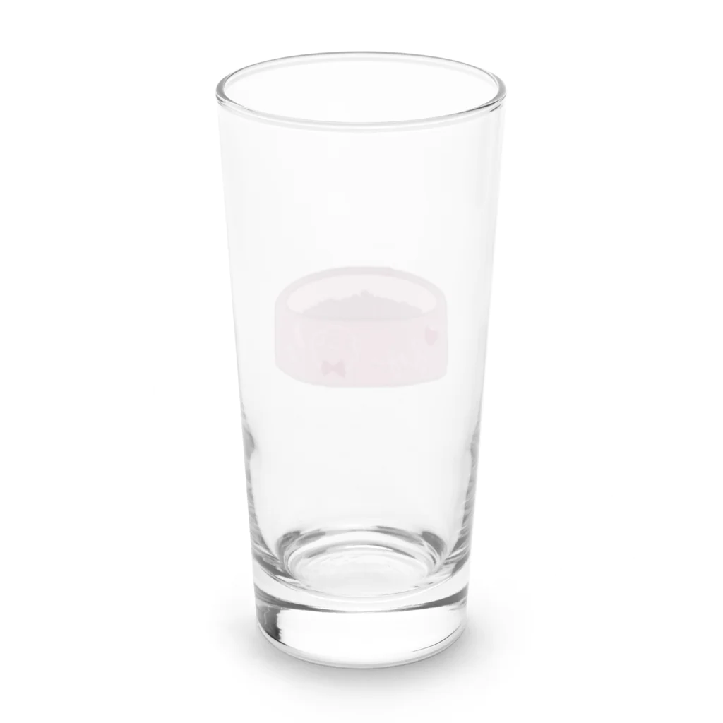 feee.co/フィー子(マーメイド)のdog food/ドッグフード(スモーキーピンクのお皿) Long Sized Water Glass :back