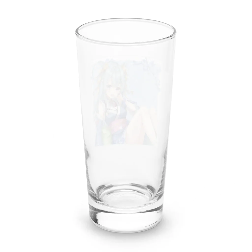 MonMochiの着物の少女 Long Sized Water Glass :back