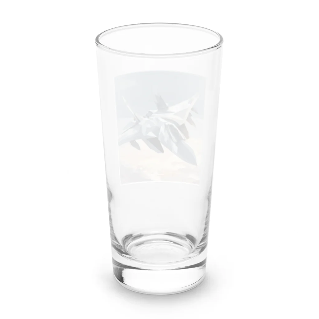 AI Imaginationのスホーイ57のイラストグッズ Long Sized Water Glass :back