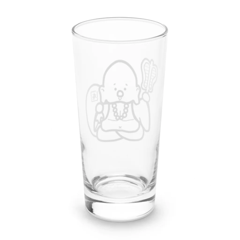 ゆーちゃんのおえかきの布袋さん。 Long Sized Water Glass :back