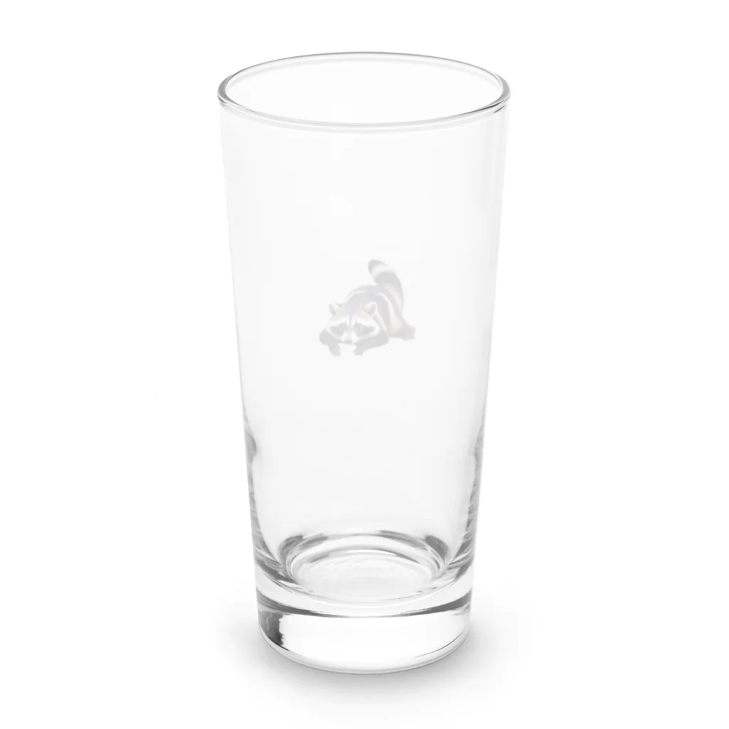 AI イラスト工房の平伏あらいぐま Long Sized Water Glass :back