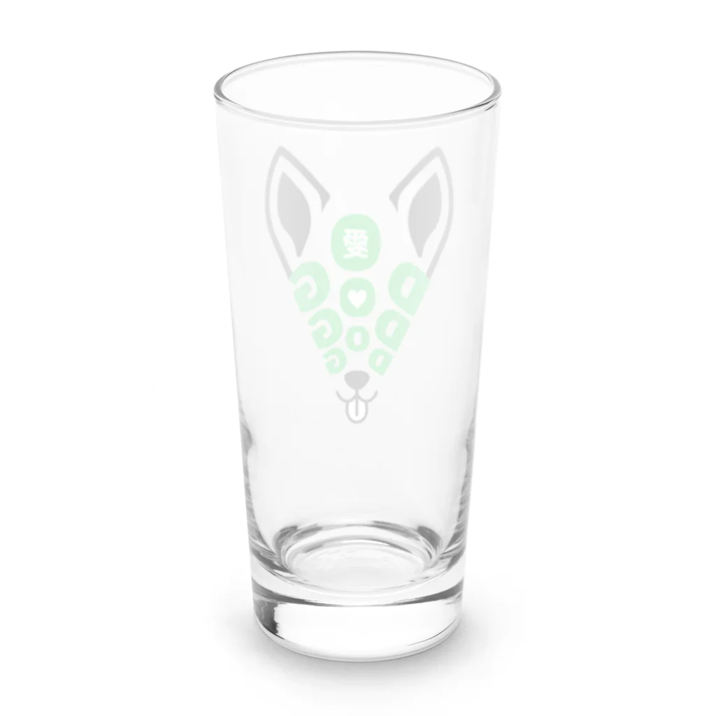 ポンキチはうすのワンちゃん、大好き！ Long Sized Water Glass :back