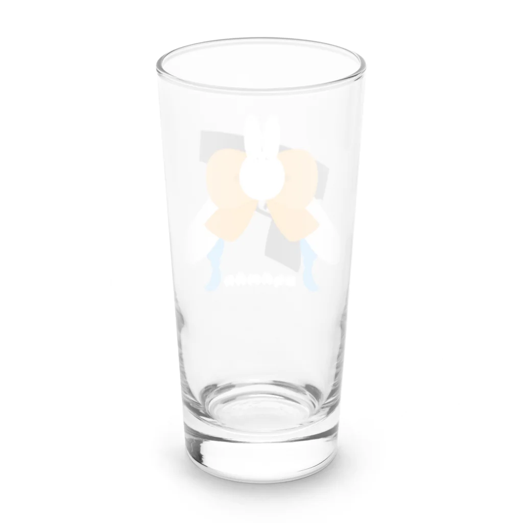 usabit.のぐっず屋さんのうさぎガンマントレードマーク Long Sized Water Glass :back