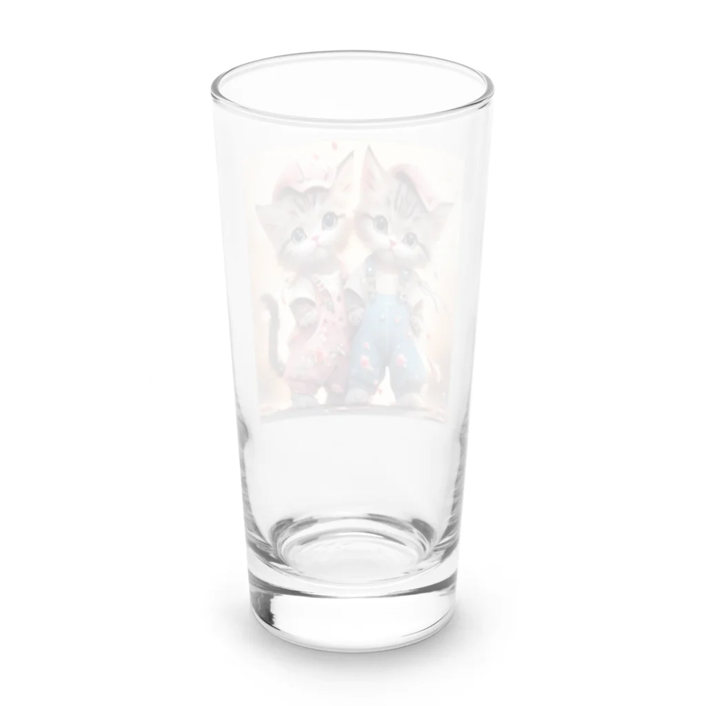 zhaoyushuangの可愛い子猫イラスト Long Sized Water Glass :back