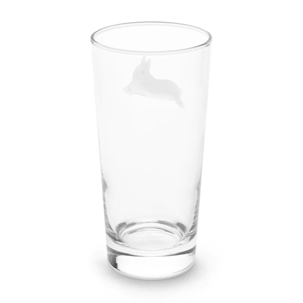 ネザーランドドワーフもちまるさんののんびりなもちまる Long Sized Water Glass :back