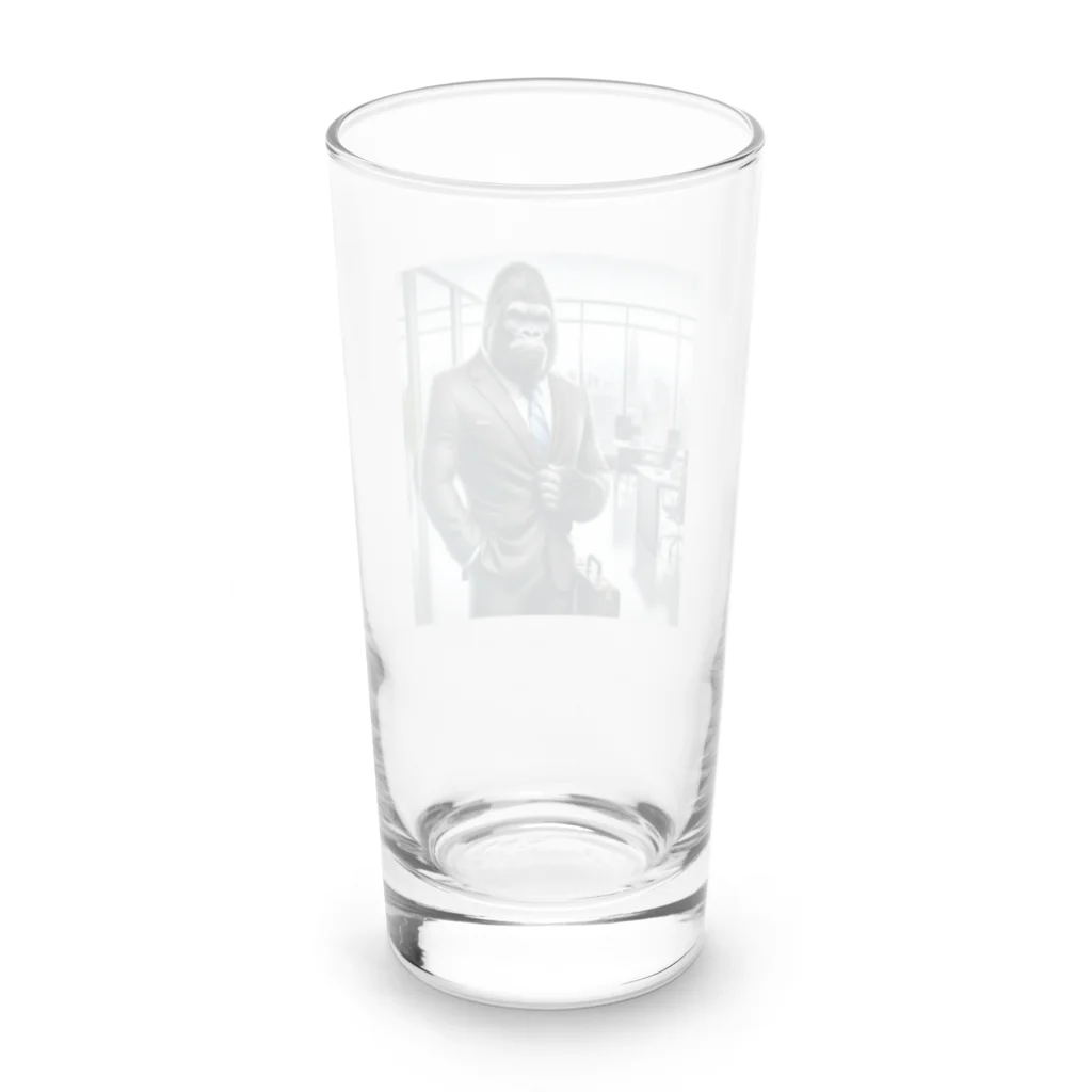 ドリサポの社長！ゴリ先輩！ Long Sized Water Glass :back