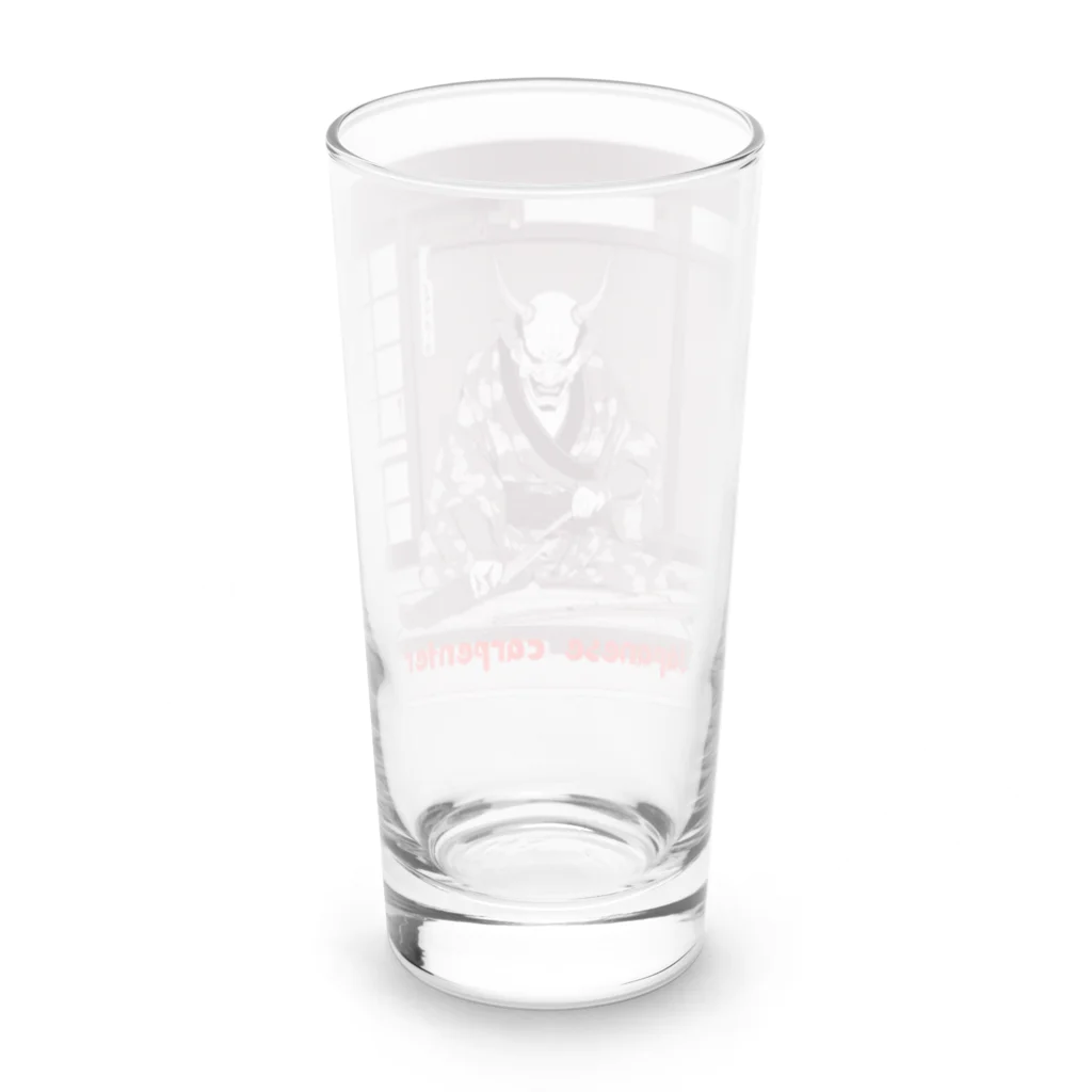 職人たちを応援したいの堅物大工職人 Long Sized Water Glass :back