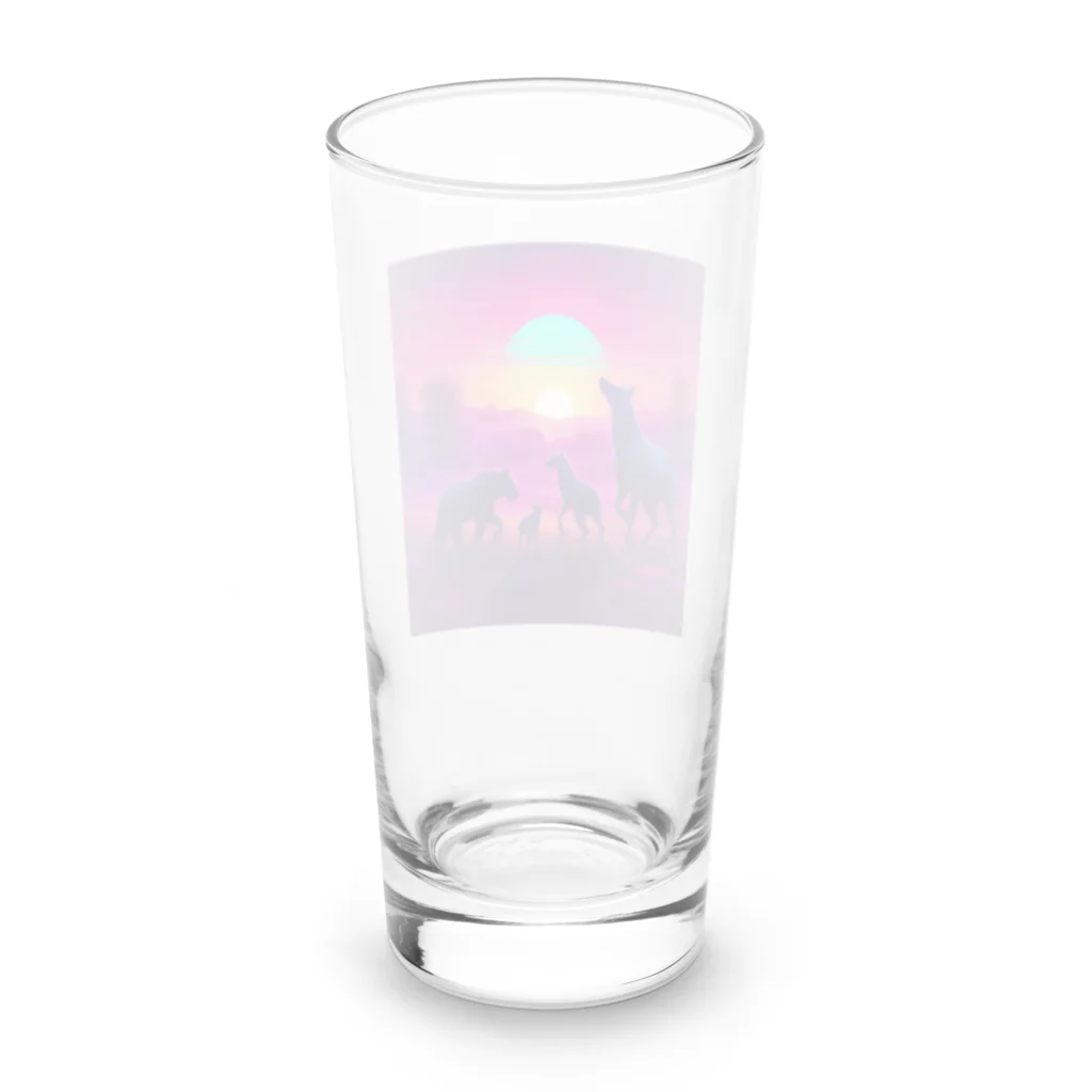 tagosakunの夜明けの草原の舞踏 Long Sized Water Glass :back