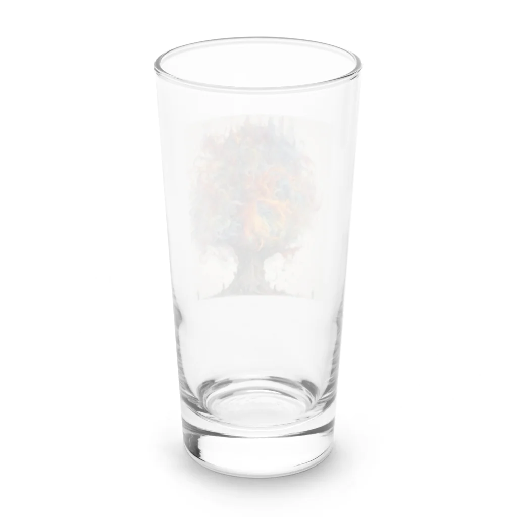 アートフュージョンの幻想の木のグッズ Long Sized Water Glass :back