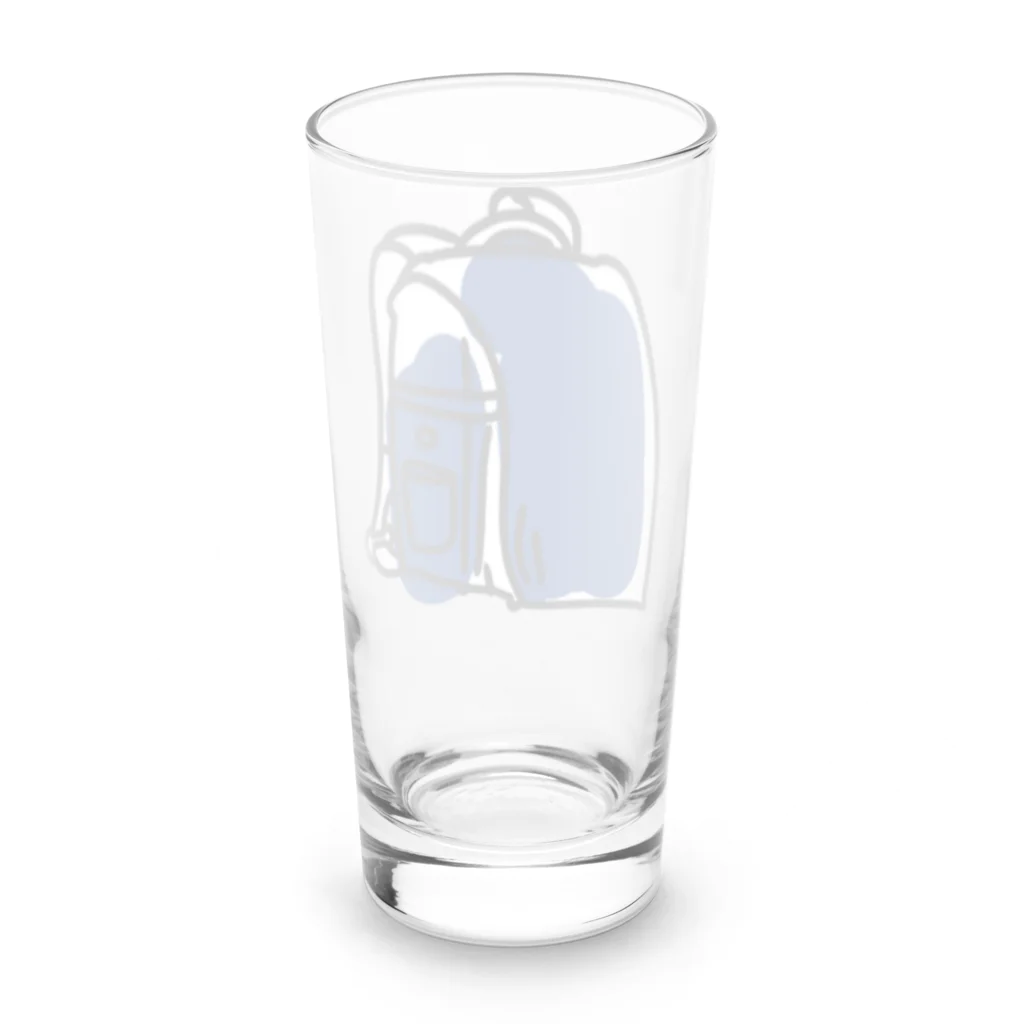 タカのどきどき青いランドセル Long Sized Water Glass :back