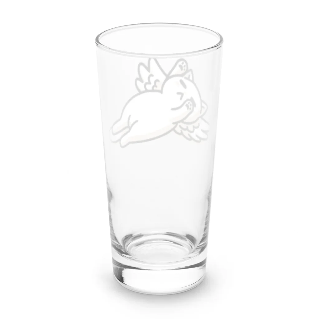 Mystery Cat Worldの何もしたくないのんびりねこ Long Sized Water Glass :back