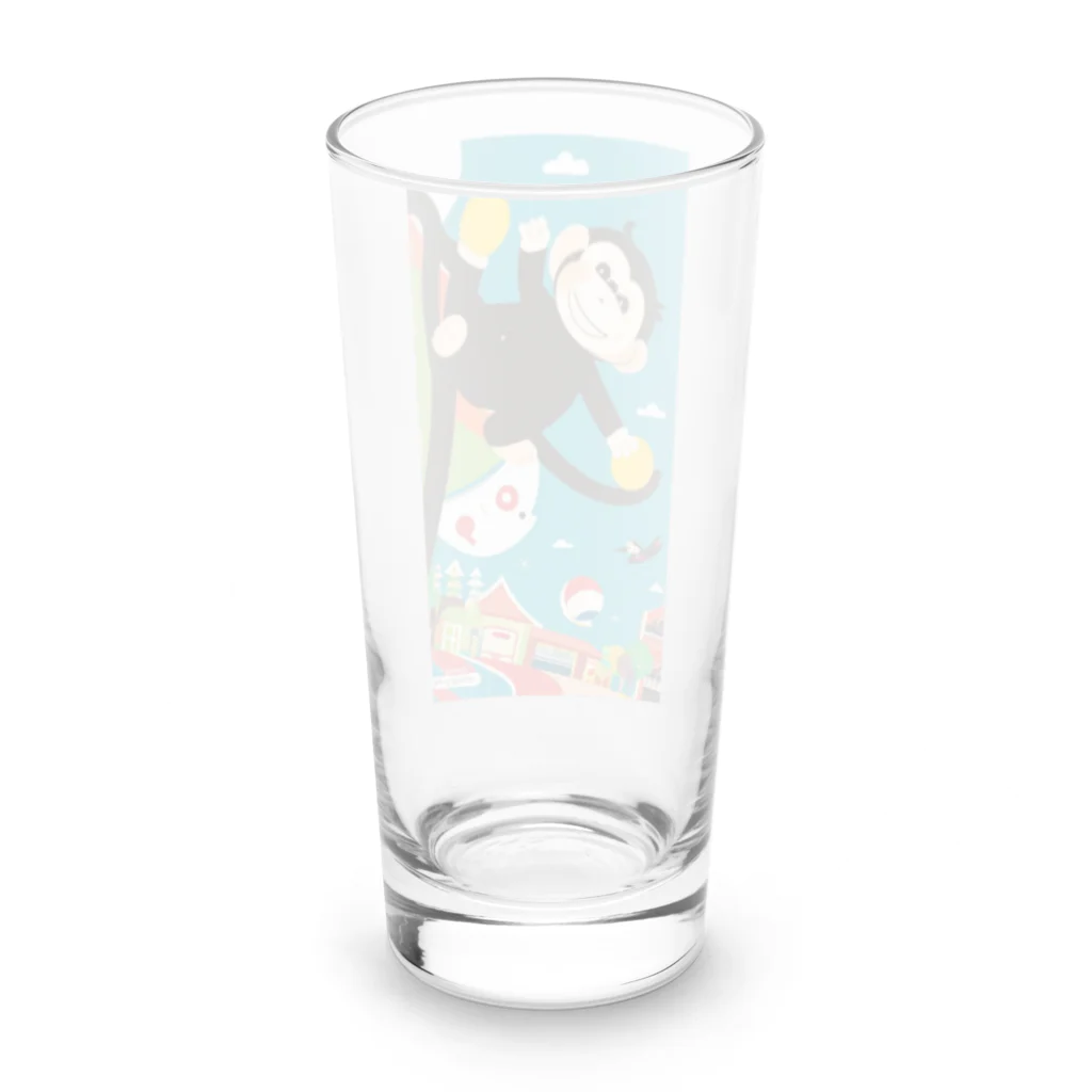 英語deクイズ！の英語deクイズ！アイコンキャラクター Long Sized Water Glass :back