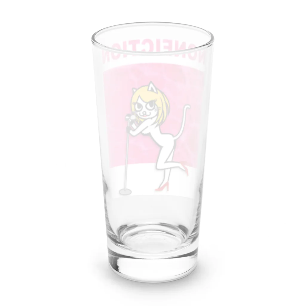 猫キャラになったよ『シンガーのん』のにゃんこシンガーのん Long Sized Water Glass :back