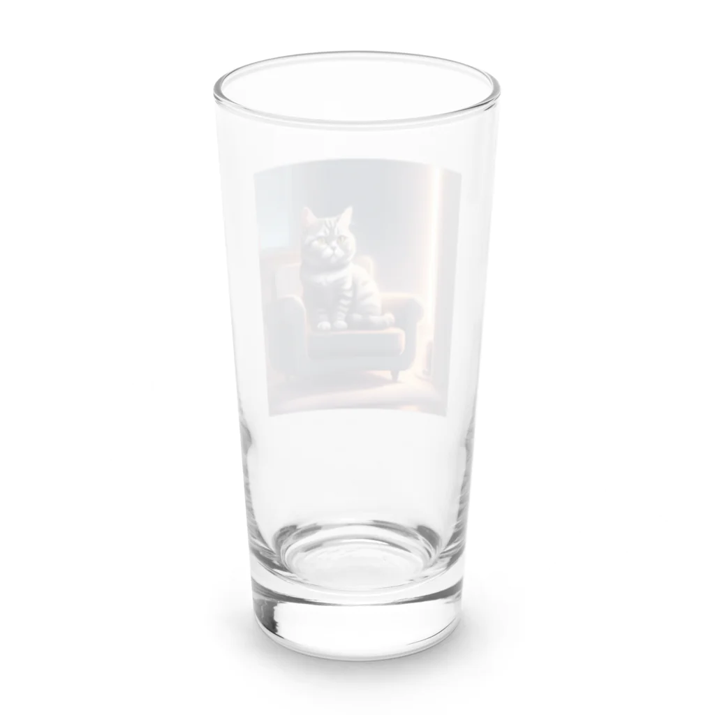 桜猫店-sakuraneko-のチビちゃん Long Sized Water Glass :back