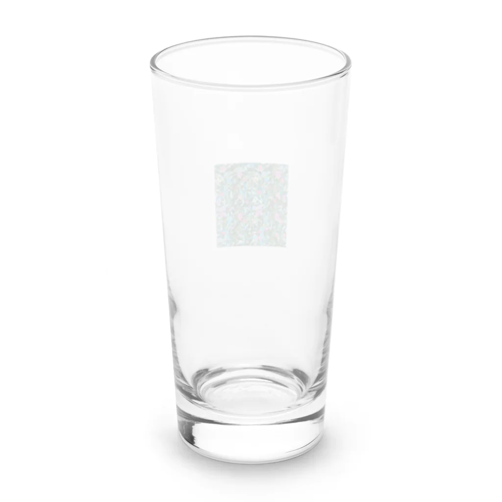 okura-hのおばあちゃんの柄シャツ Long Sized Water Glass :back