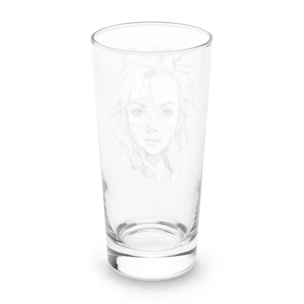 fashion-forwardのエロカッコイイ女性 Long Sized Water Glass :back