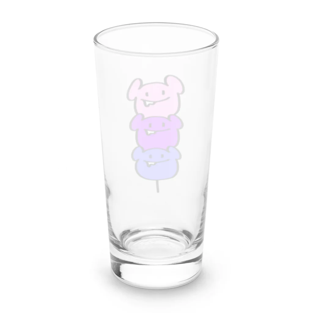 1000屋のカロリーベアだんご Long Sized Water Glass :back