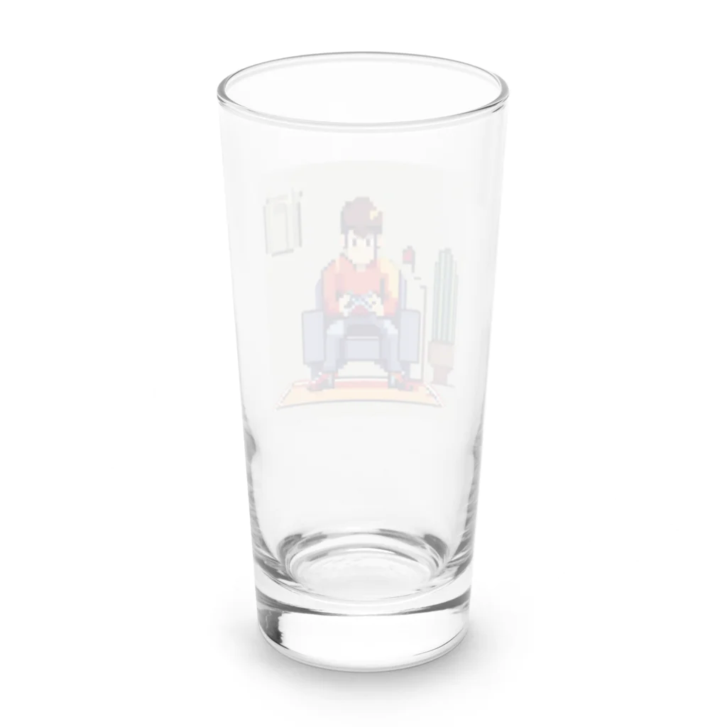 y-syo-のゲームするロケットボーイ Long Sized Water Glass :back