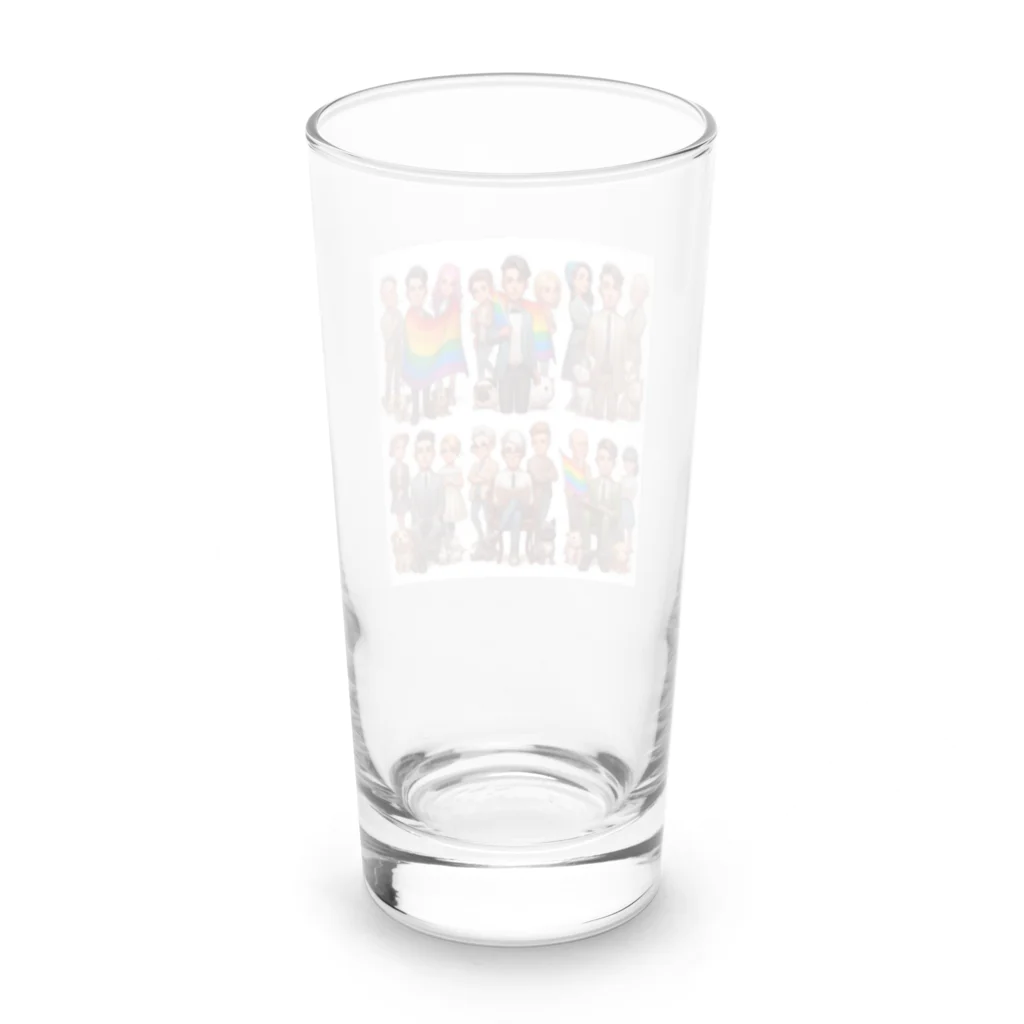 KyleのLGBTQサポート Long Sized Water Glass :back