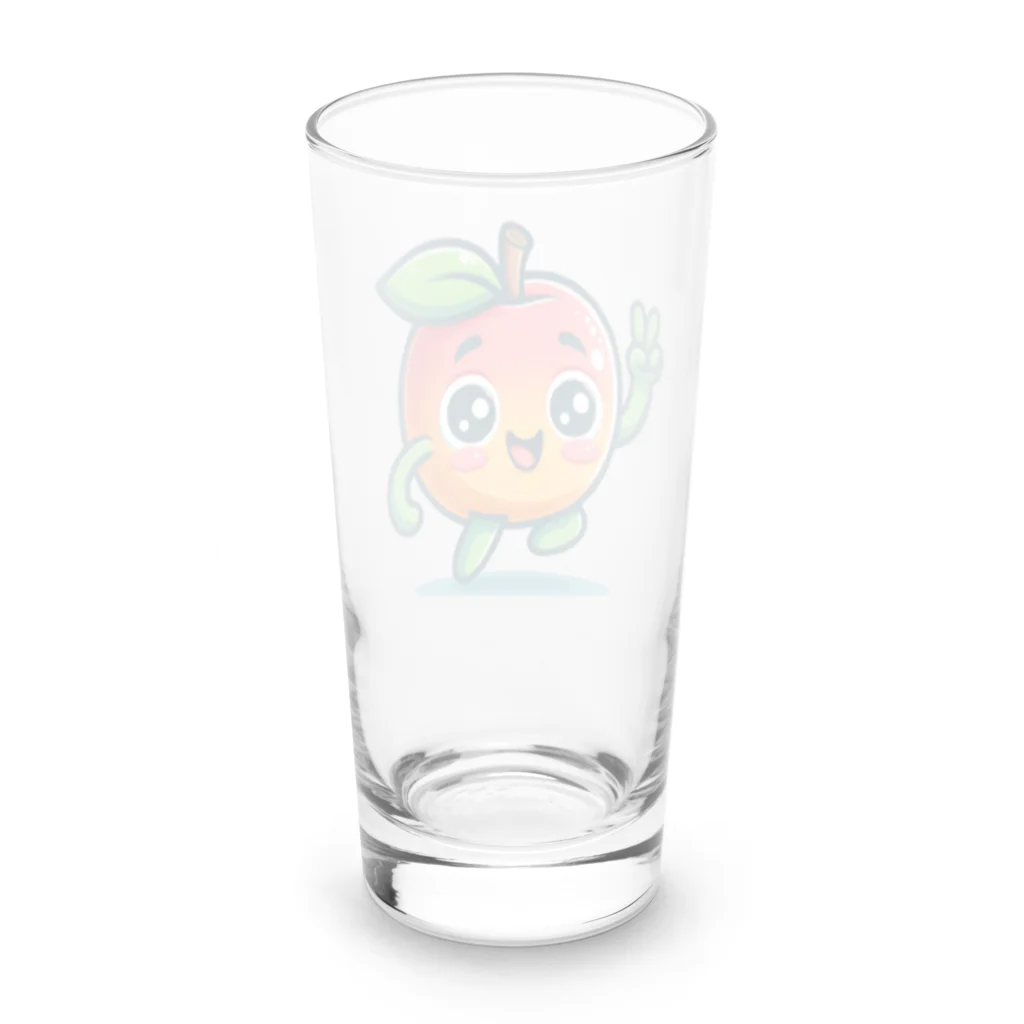 createaiのりんごたん Long Sized Water Glass :back