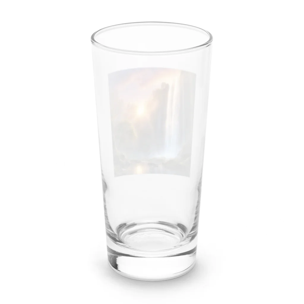 vectoの夕日と滝 Long Sized Water Glass :back