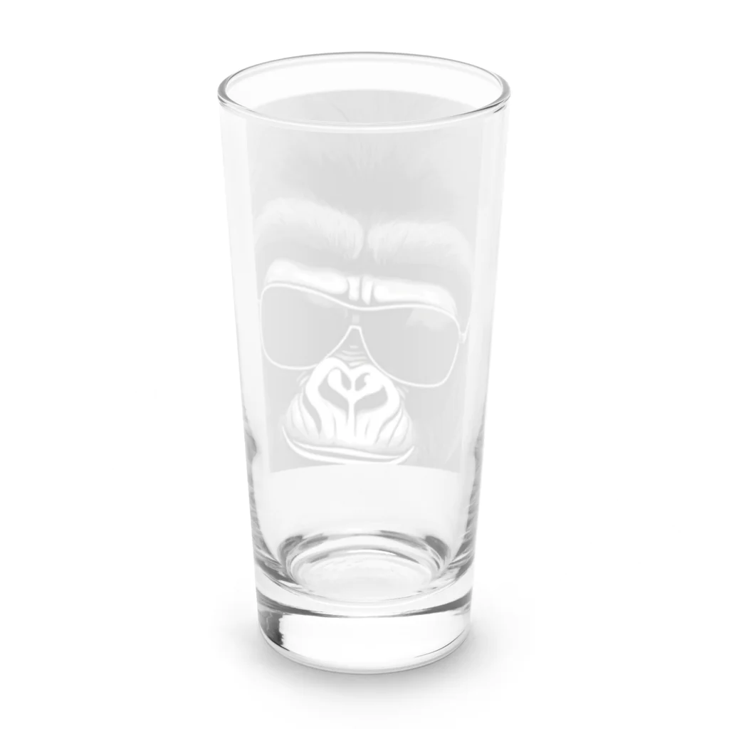 risaharuのかっこいいゴリラ Long Sized Water Glass :back