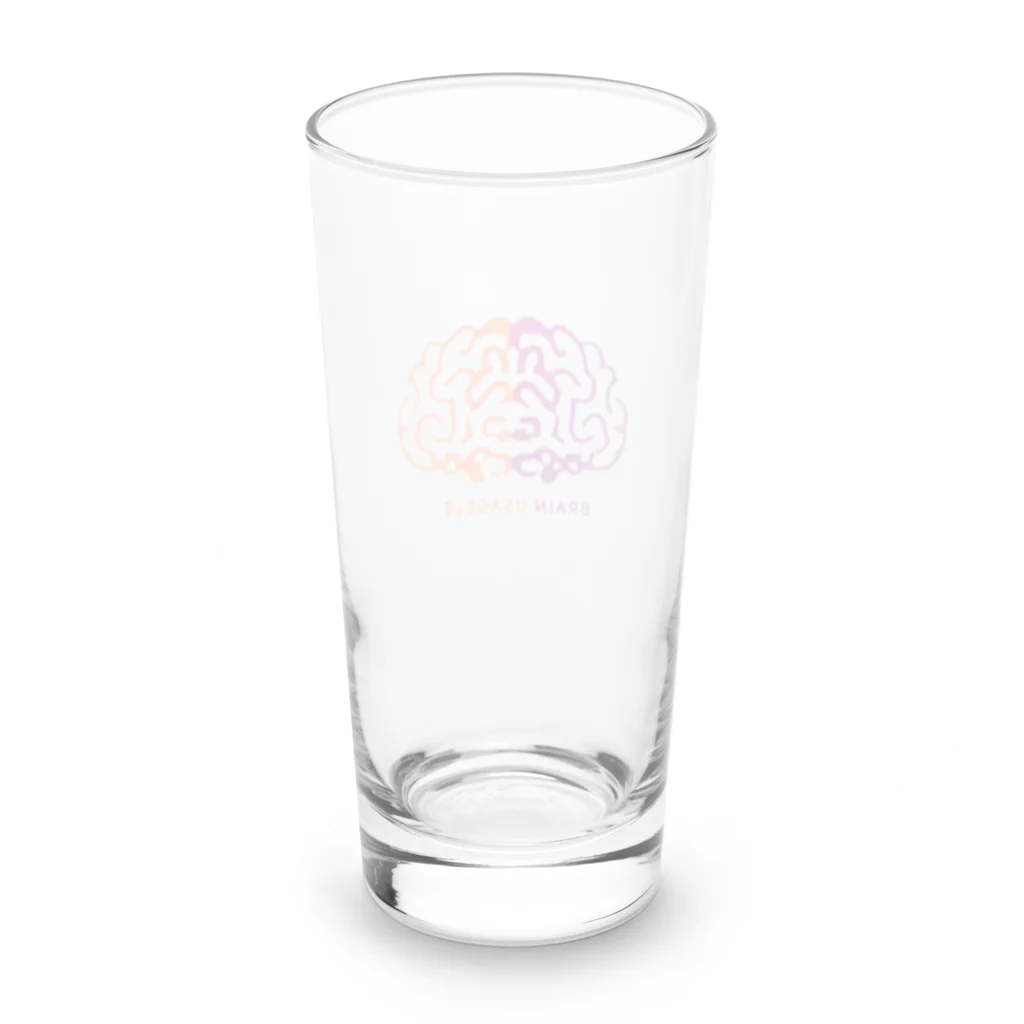 B_store（仮）の脳使用率48％（色付き） Long Sized Water Glass :back