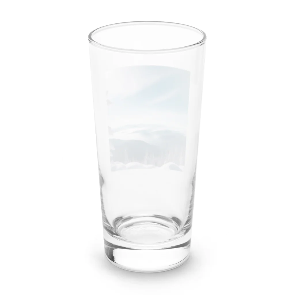 awawoの青空と山の風景 Long Sized Water Glass :back