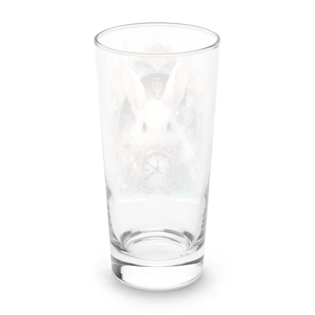 はなうさまほのうさぎと時計｡.:*･ﾟ Long Sized Water Glass :back