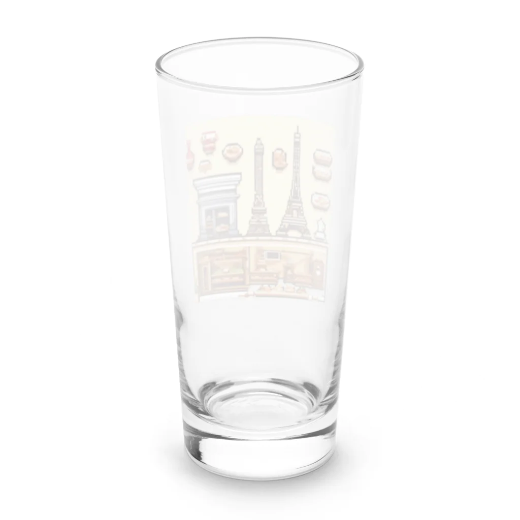 猫まるショップのパリからパンへの愛を込めて Long Sized Water Glass :back