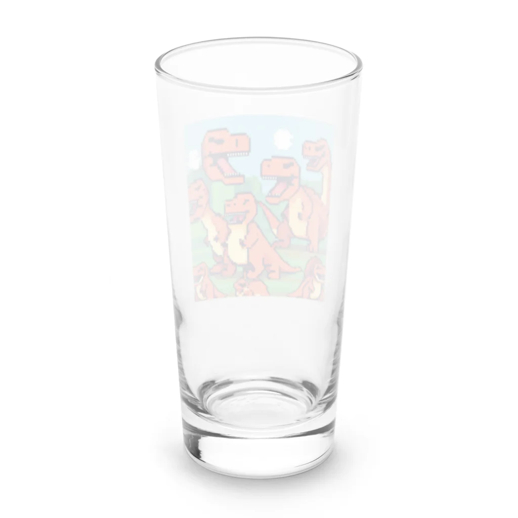 jj2424のティラノサウルス5 Long Sized Water Glass :back