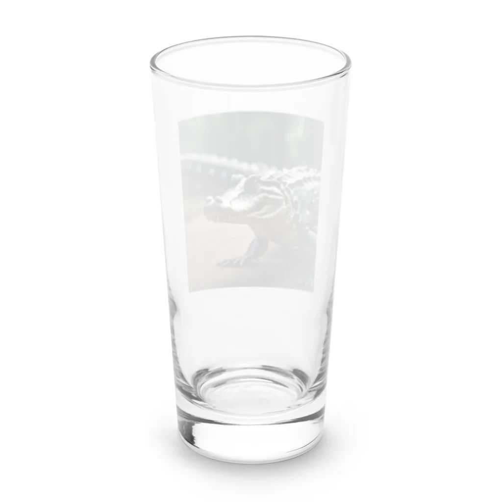 クロコダイリテンのTheWANI-left- Long Sized Water Glass :back