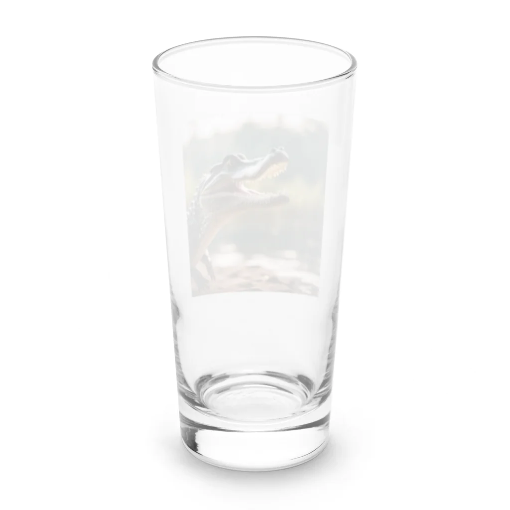 クロコダイリテンのTheWANI-right- Long Sized Water Glass :back