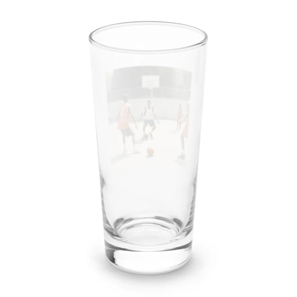 jmdapuwmdのサッカーバスケ Long Sized Water Glass :back