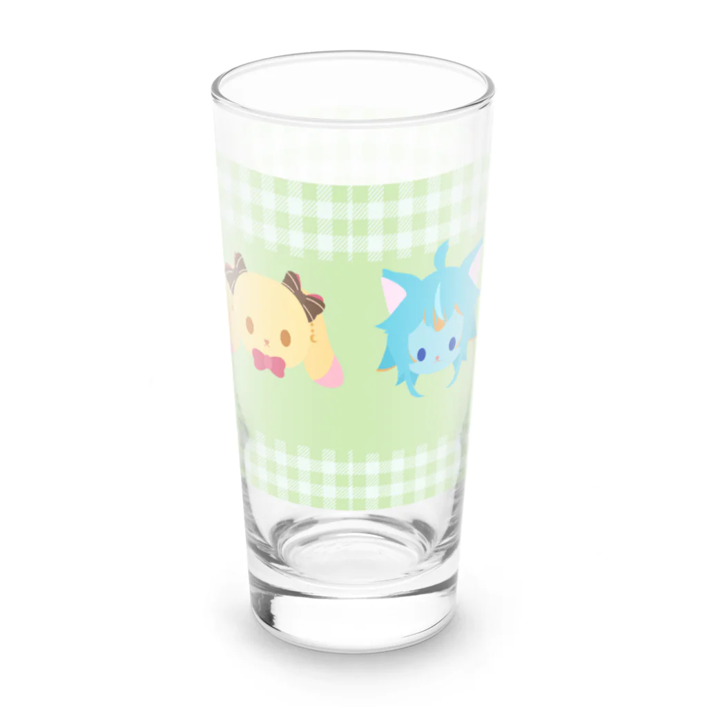 うちゃびっとやさん。の【usabit】けもびっとgreen Long Sized Water Glass :back