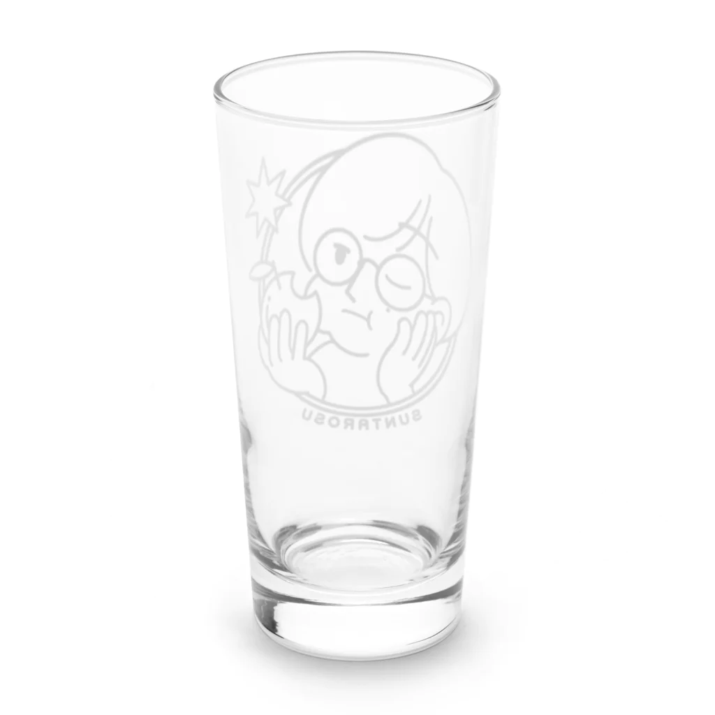 すんたろす🥶🍎【津軽弁YouTuber】のすんたろすびっくふぇいす Long Sized Water Glass :back