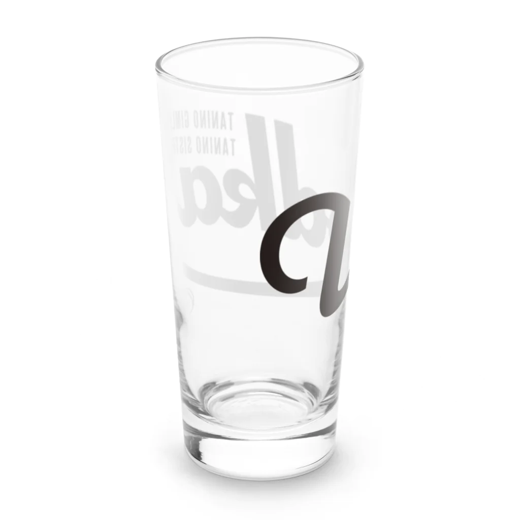 競馬おしゃれグッズ製作所のウオッカ（タイポグラフィBLACK） Long Sized Water Glass :back