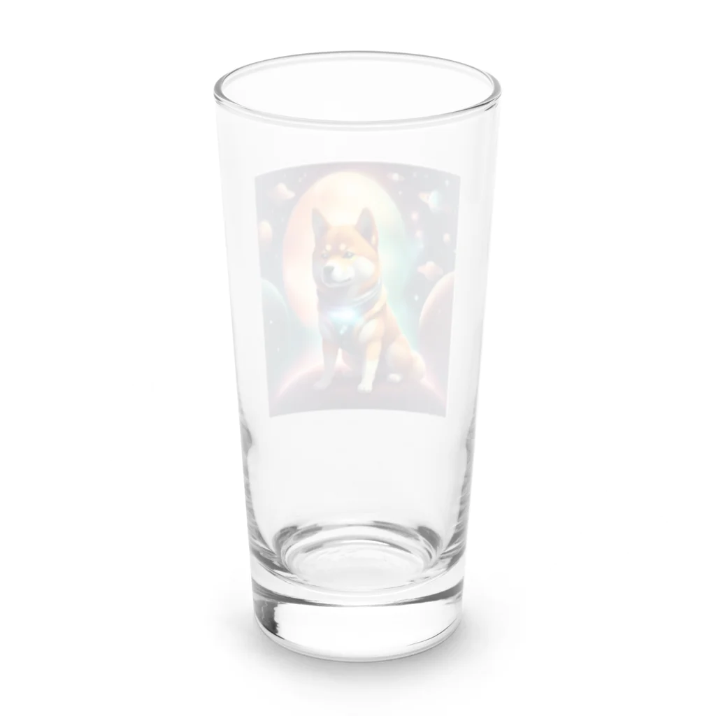  ★Chop chop shoP★の宇宙柴犬 Long Sized Water Glass :back