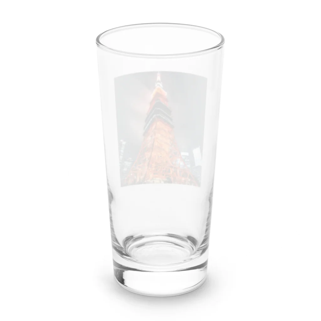 Pekotaroの電波塔 Long Sized Water Glass :back