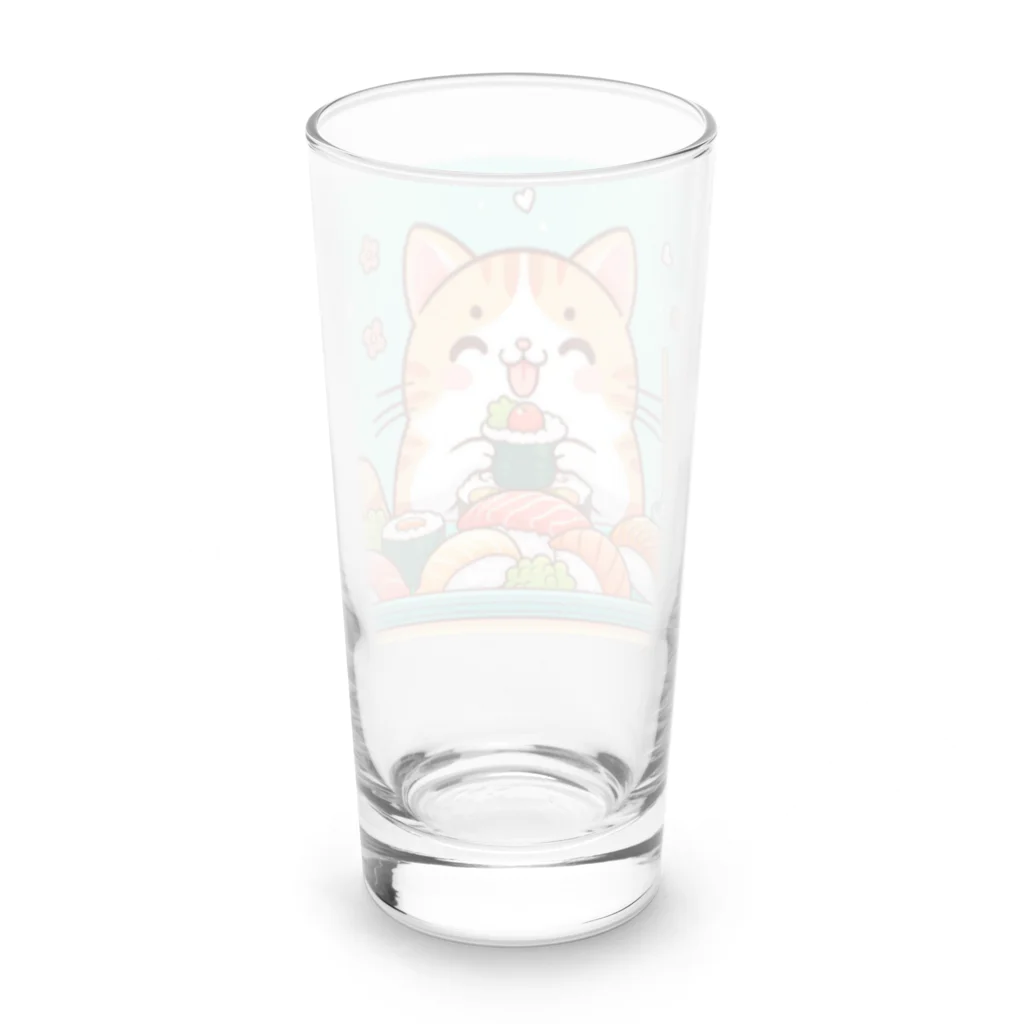 zuuu-の☆す☆し☆ね☆こ☆ Long Sized Water Glass :back