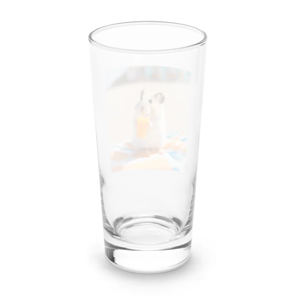 ham love shopのサマータイム☆ハムスター Long Sized Water Glass :back