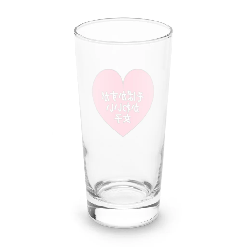 BLUE MINDのそばかすがかわいい女子　グラス類 Long Sized Water Glass :back