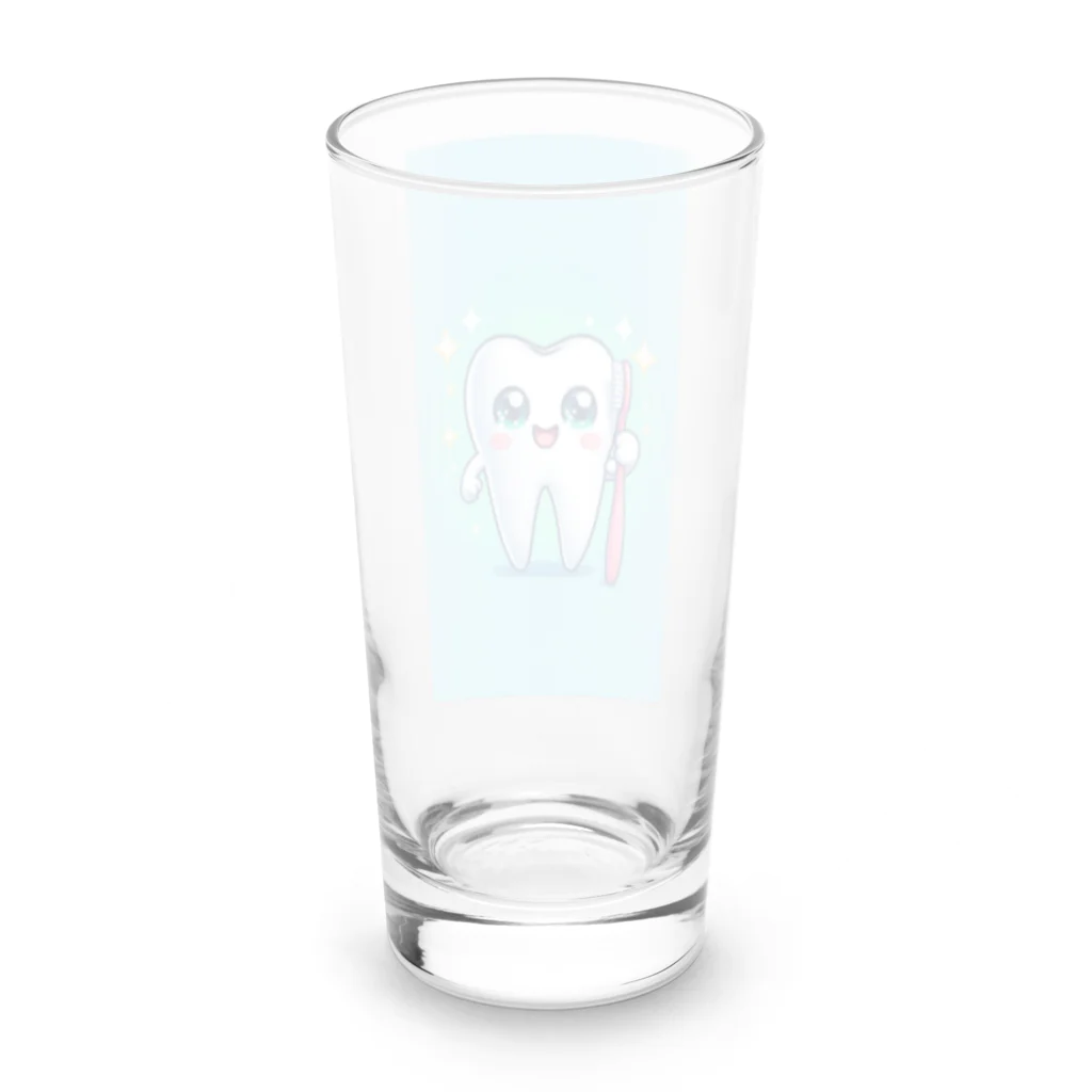 kuma310のカワイイ歯のキャラクターが登場！ Long Sized Water Glass :back