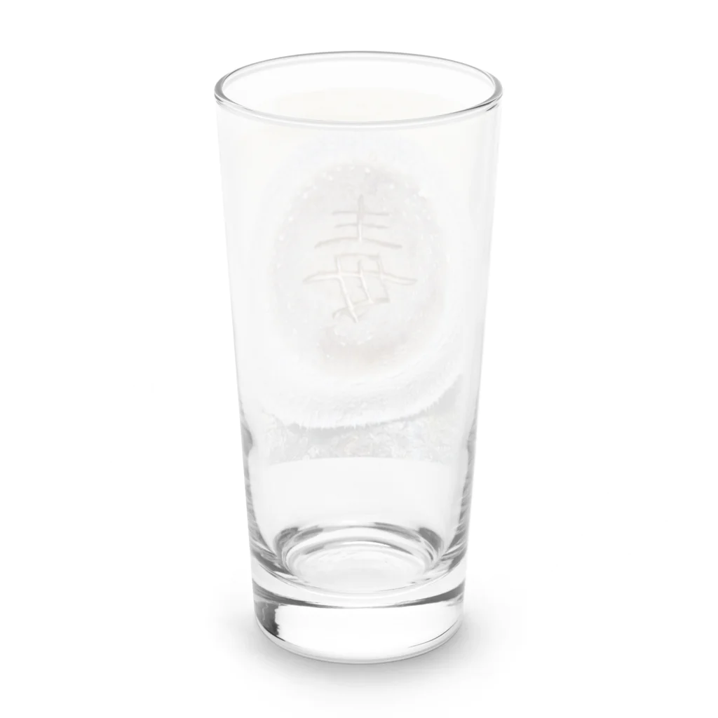 Awajinokinokoya_okudaの【原木椎茸アート - 毒】 Long Sized Water Glass :back