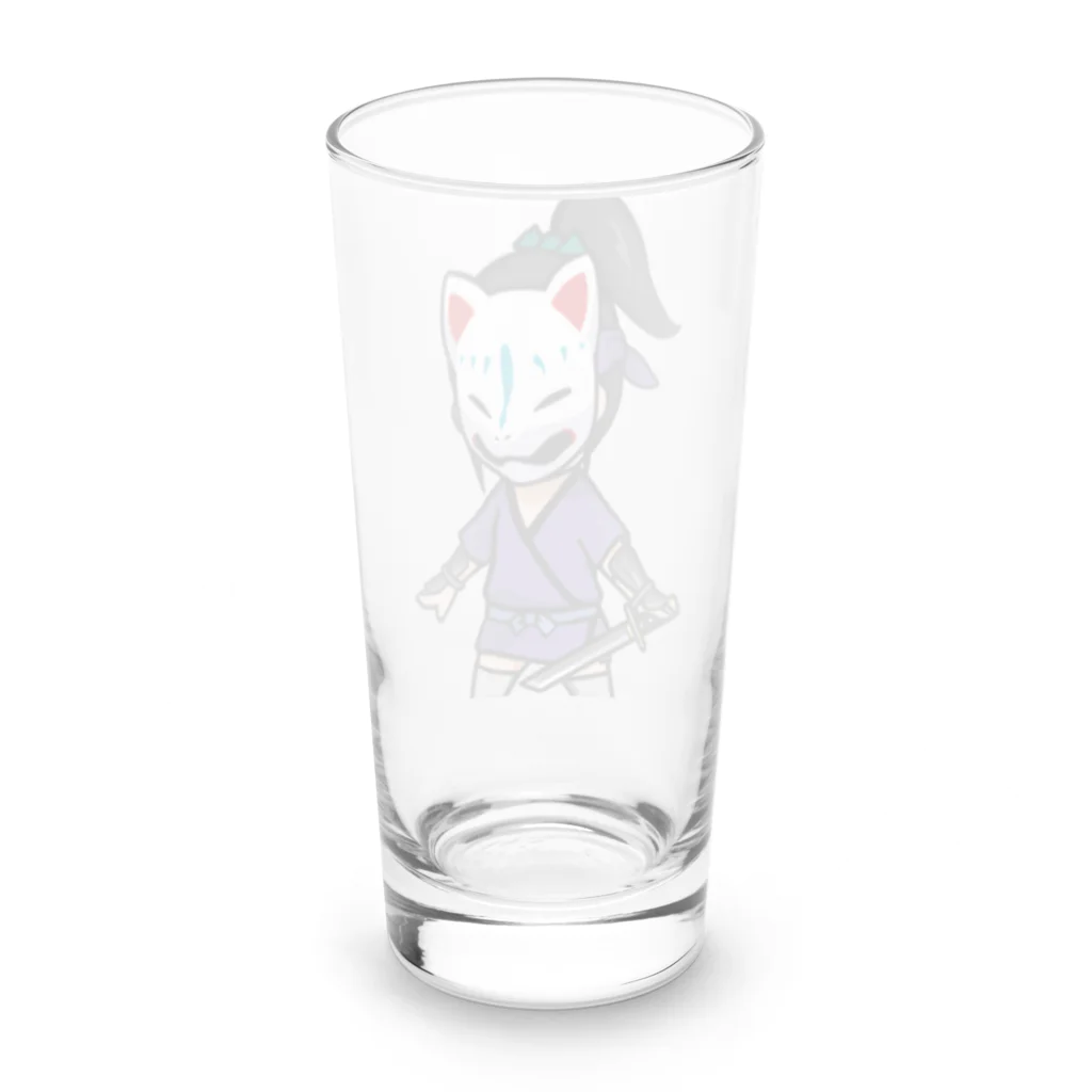 ninjayaの狐白（クリプト忍者） Long Sized Water Glass :back