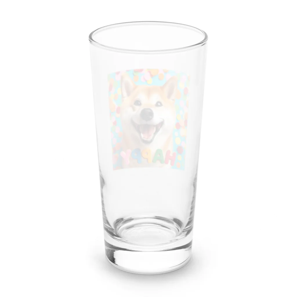 ANTARESの今日もハッピーな柴犬 Long Sized Water Glass :back