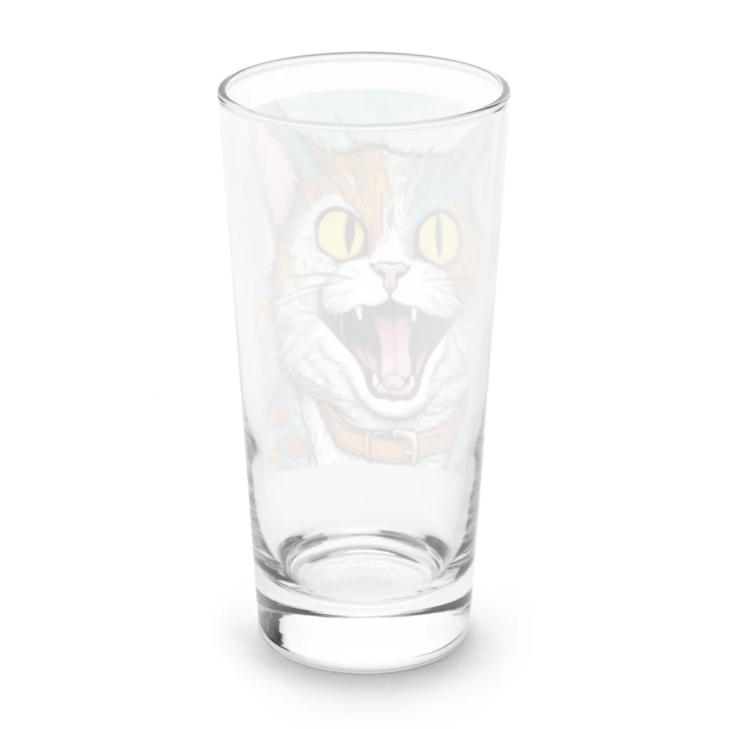 washi-and-washichanのゲス猫 Long Sized Water Glass :back