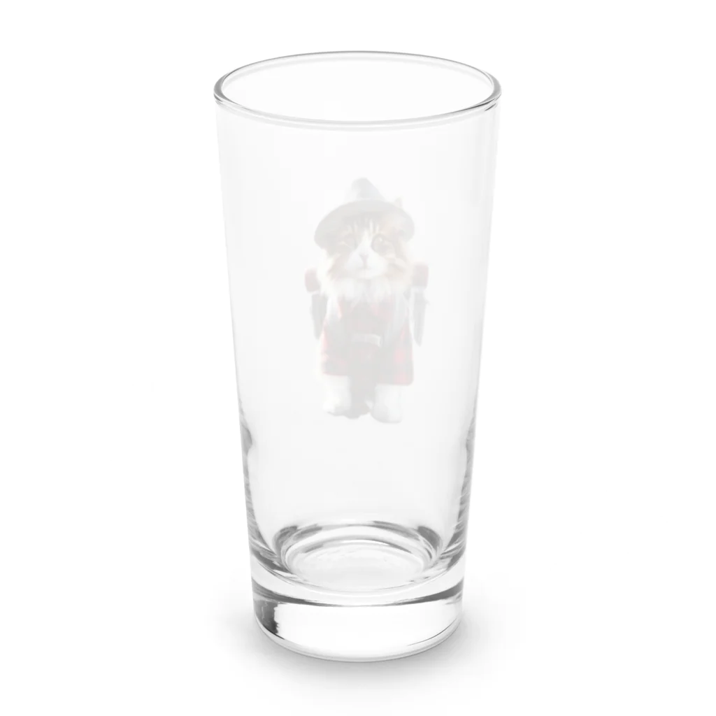 LISPのアルピニスト猫ちゃん３ Long Sized Water Glass :back