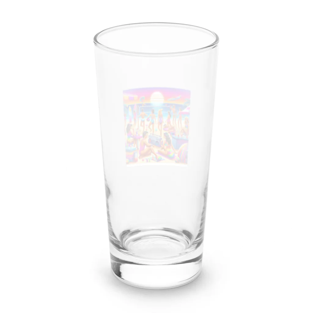 たてっぴのショップの思い出の世界へタイムトラベル！ Long Sized Water Glass :back